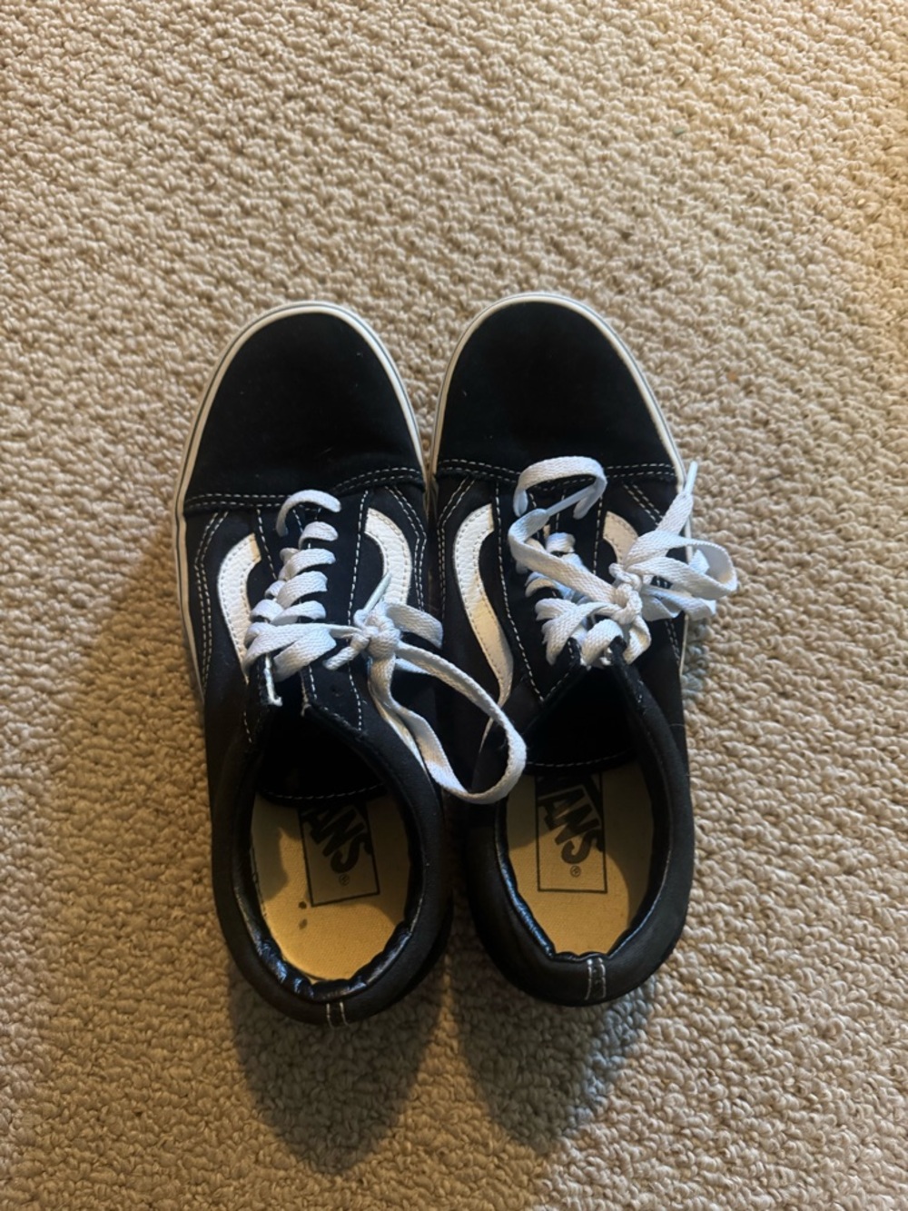 Vans Old Skool Black & White Low Top Sneakers